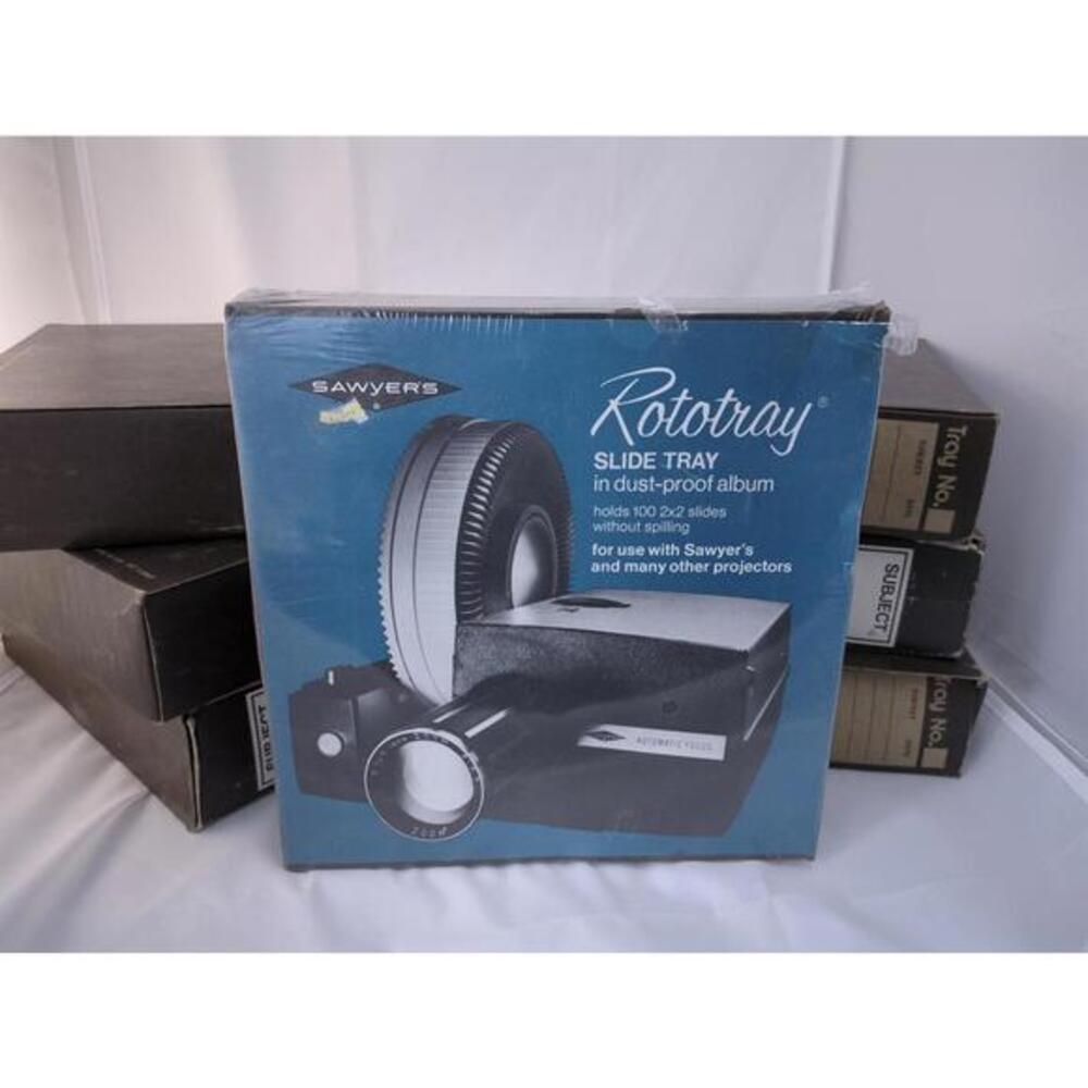 Sawyer's Rototray Slide Tray in Dust-Proof Album for Slide Projectors